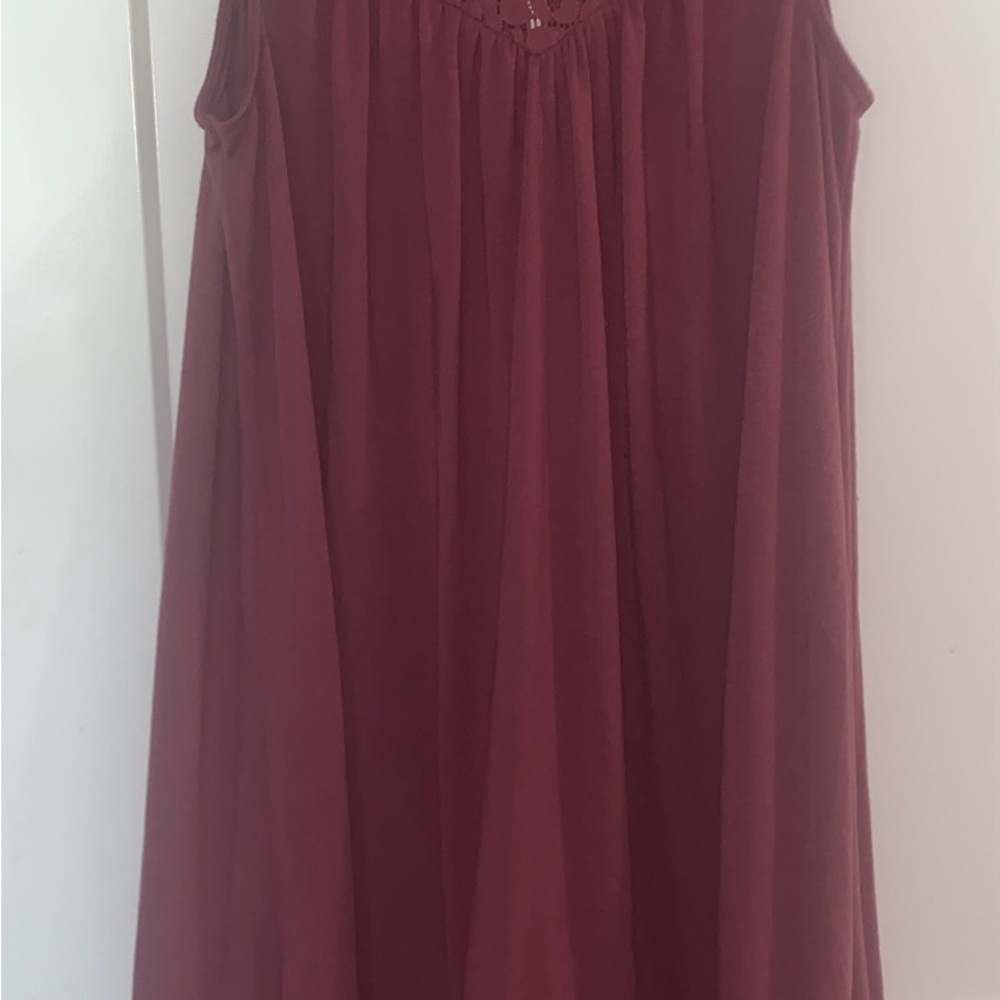 Altar'd State Scoop Neck Lace Trim Dress size: small